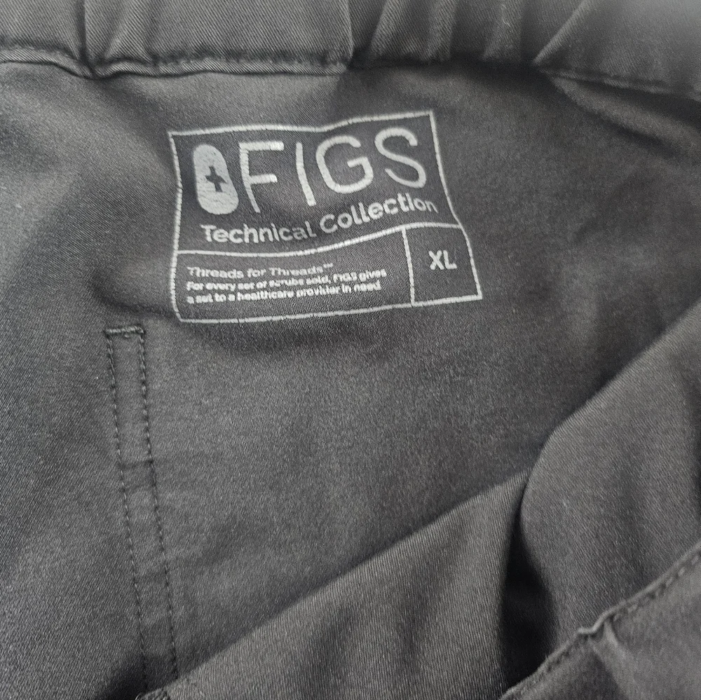 Figs Pisco Basic Scrub Pants Mens Extra Large Black Medical Nurse Wear